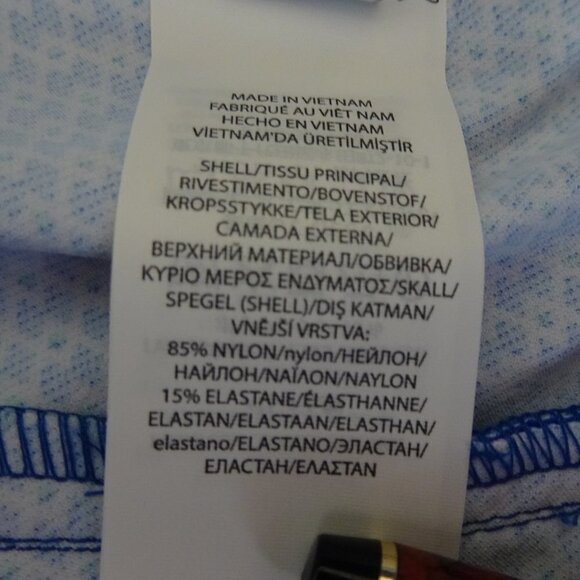 RLX Ralph Lauren Golf Pants Women's Size 10 Blue Diamond Print Stretch - Picture 10 of 11